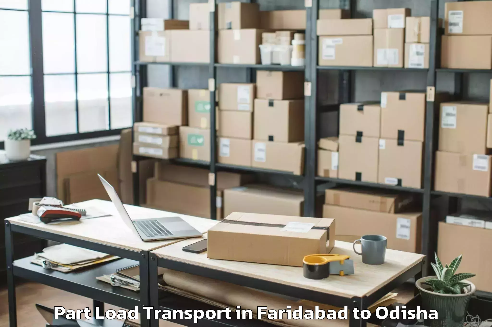 Top Faridabad to Puri Part Load Transport Available